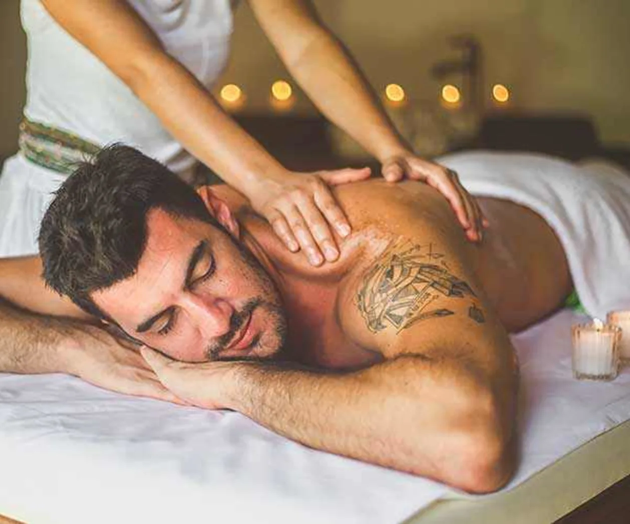 zenses tulum man enjoying spa treatment